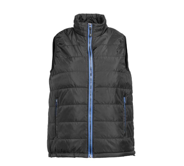 GILET CHAUD DE TRAVAIL FEMME CITY NOIR/ZIP ROYAL 
