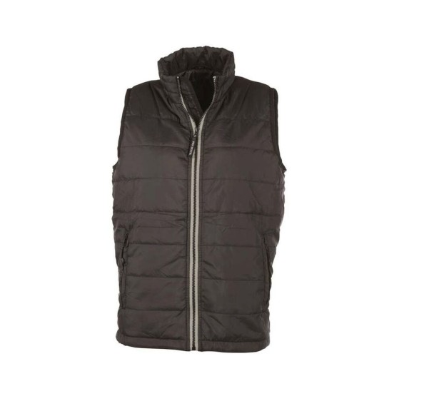 GILET CHAUD DE TRAVAIL FEMME CITY NOIR/ZIP SILVER