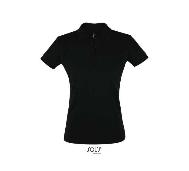 POLO DE TRAVAIL FEMME MANCHES COURTES 189 G NOIR T. 3XL