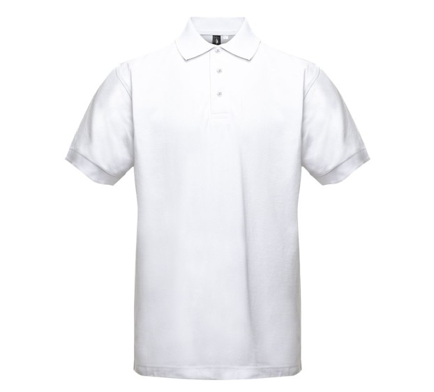 POLO DE TRAVAIL HOMME MANCHES COURTES LAVAGE 60 °C BLANC