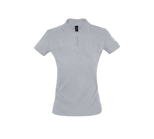POLO FEMME MANCHES COURTES GRIS CHINE T.3XL