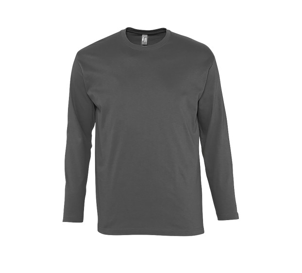 T-SHIRT DE TRAVAIL MANCHES LONGUES 150 G GRIS FONCÉ