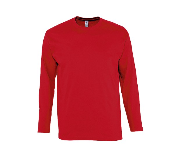 T-SHIRT DE TRAVAIL MANCHES LONGUES 150 G ROUGE T. 4XL
