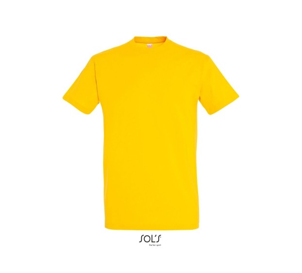 T-SHIRT MANCHES COURTES 190G JAUNE 