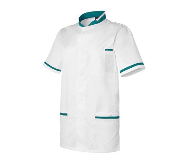TUNIQUE INFIRMIER HOMME ANGE BLANC/VERT OPALE