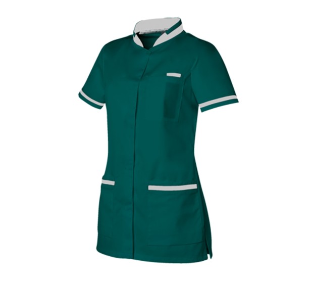 TUNIQUE INFIRMIÈRE FEMME ANGELE VERT OPALE/BLANC