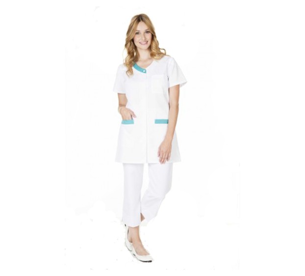 TUNIQUE INFIRMIÈRE FEMME VALENTINE BLANC/LAGON 