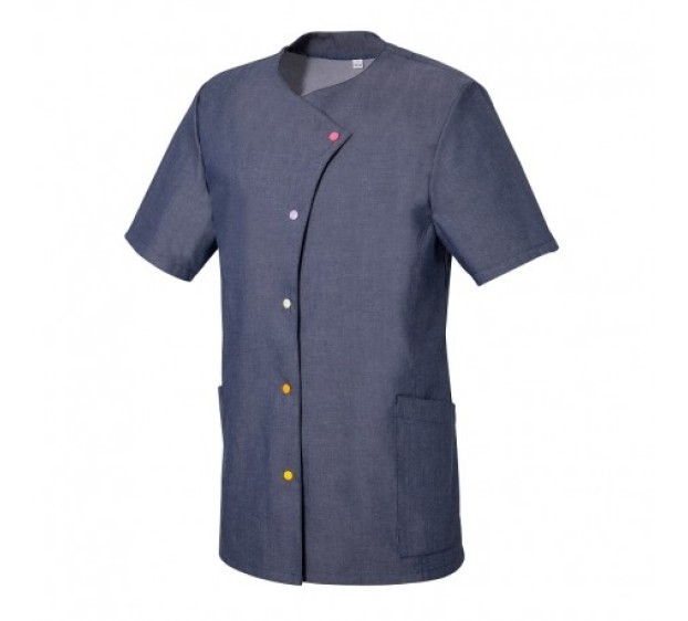 TUNIQUE PROFESSIONNELLE FEMME JUSTINE DENIM