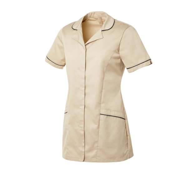 TUNIQUE PROFESSIONNELLE FEMME ALEXIA BEIGE/NAVY