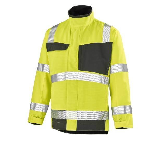 BLOUSON HAUTE VISIBILITÉ ADVANCED JAUNE FLUO/GRIS 