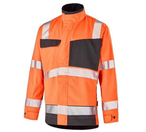 BLOUSON HAUTE VISIBILITÉ ADVANCED ORANGE FLUO/GRIS 