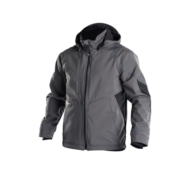 VESTE SOFTSHELL HIVER DE TRAVAIL HOMME/FEMME GRAVITY BLEU/GRIS