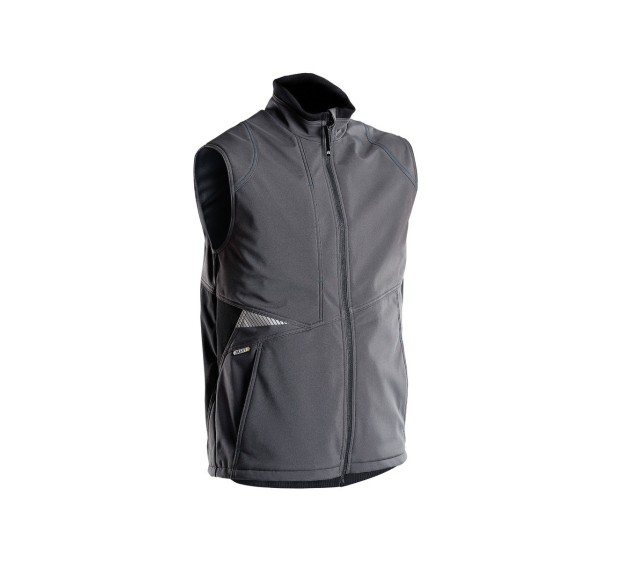 GILET POLAIRE HOMME/FEMME BI FUSION GRIS/NOIR 