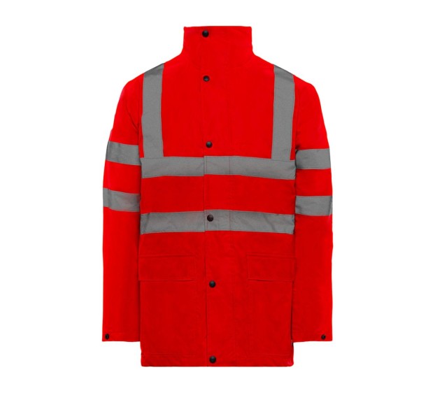 VESTE DE PLUIE EVERGLADES ROUGE HAUTE VISIBILITE