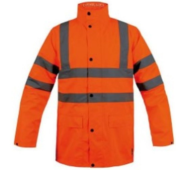 VESTE DE PLUIE EVERGLADES ORANGE HAUTE VISIBILITE