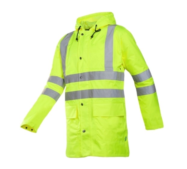 VESTE DE PLUIE RÉFLÉCHISSANTE MONORAY JAUNE FLUO