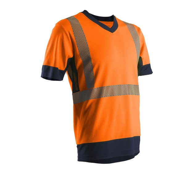 T-shirt haute visibilité KOMO II COL V ORANGE 