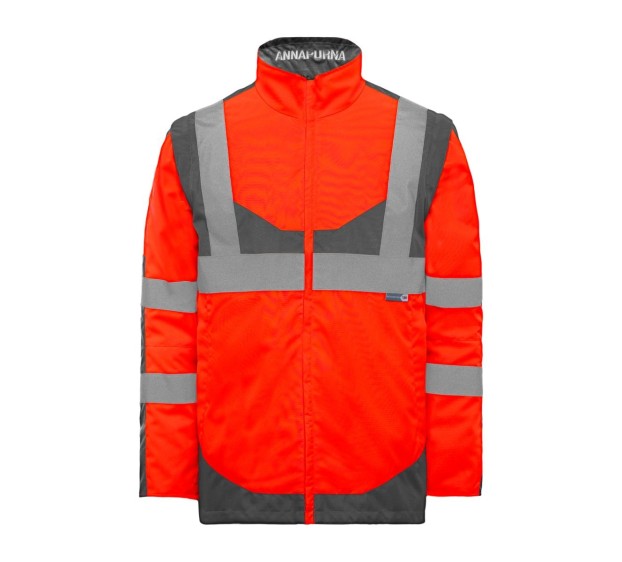 GILET ANNAPURNA ROUGE/GRIS 