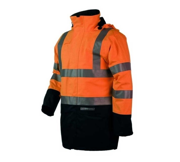 PARKA HAUTE VISIBILITÉ HEDLAND ORANGE FLUO/MARINE T. 5XL