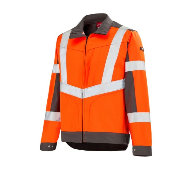 BLOUSON HAUTE VISIBILITÉ LUTEA PI ORANGE FLUO/GRIS MINERAL