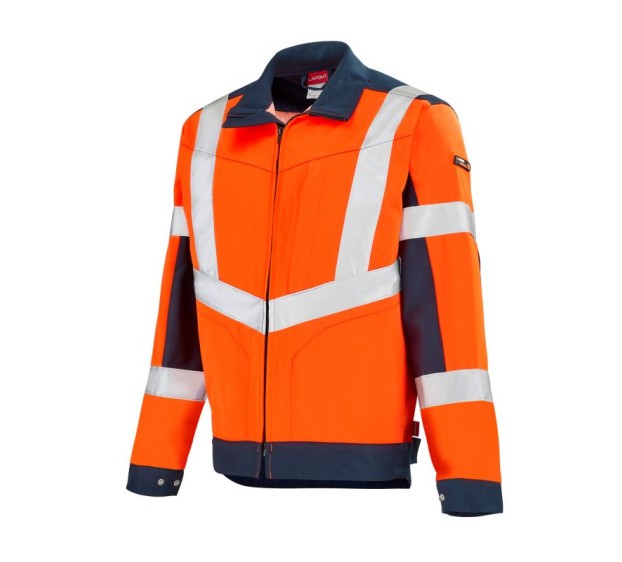 BLOUSON HAUTE VISIBILITÉ LUTEA PI ORANGE FLUO/MARINE
