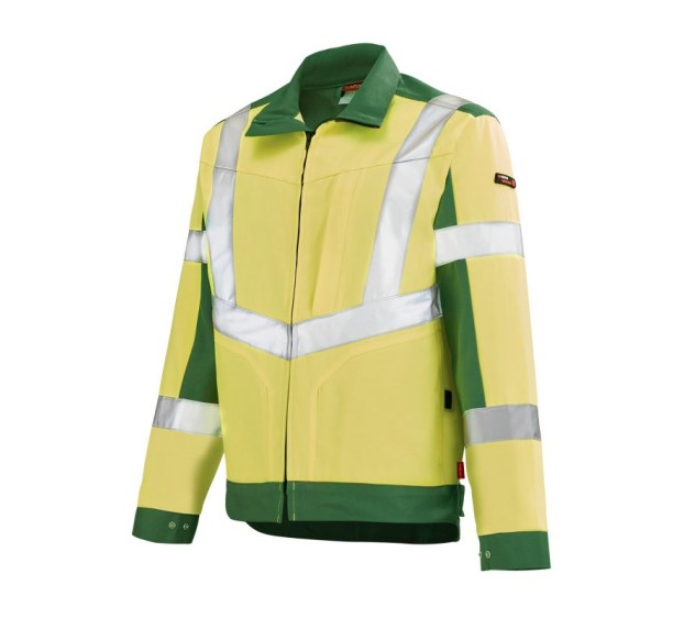 BLOUSON HAUTE VISIBILITÉ LUTEA PI JAUNE FLUO/VERT FONCE