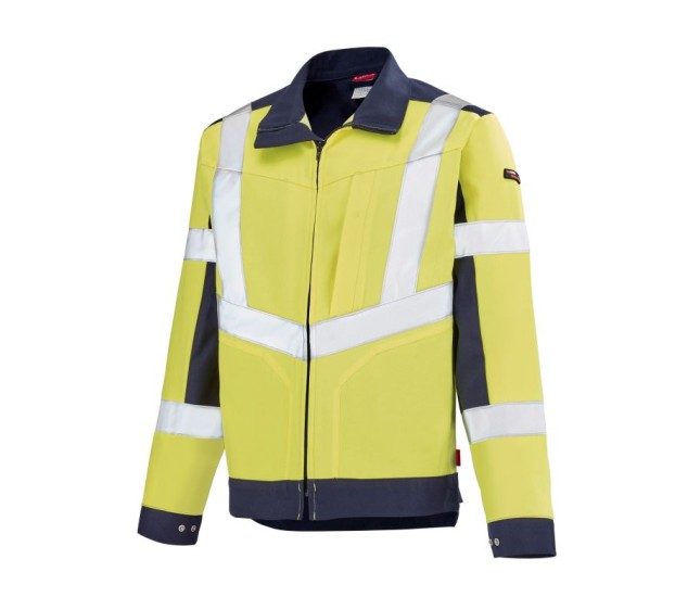 BLOUSON HAUTE VISIBILITÉ LUTEA PI JAUNE FLUO/BLEU AZU/MARINE