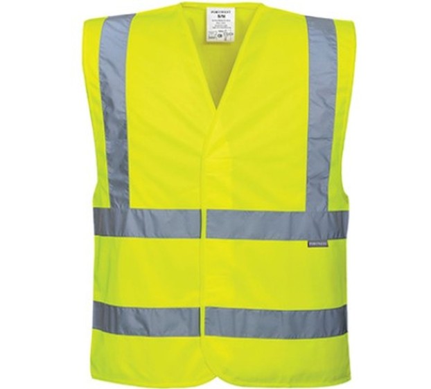 GILET HAUTE VISIBILITÉ CLASSE II JAUNE FLUO T. 6XL
