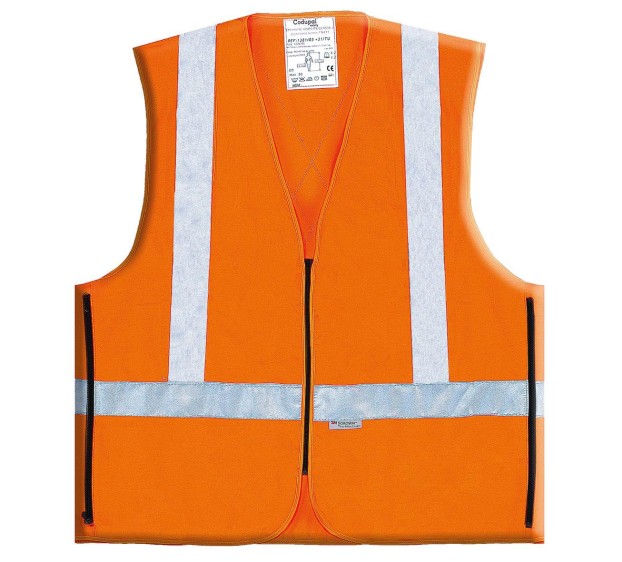 GILET HAUTE VISIBILITÉ CONFORT ORANGE FLUO