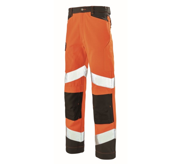 PANTALON RÉFLÉCHISSANT HOMME FLUO TECH ORANGE FLUO/CHARCOAL T. 7