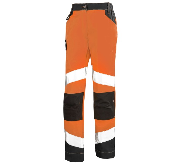 PANTALON RÉFLÉCHISSANT FEMME FLUO TECH ORANGE FLUO/GRIS CHARCOAL
