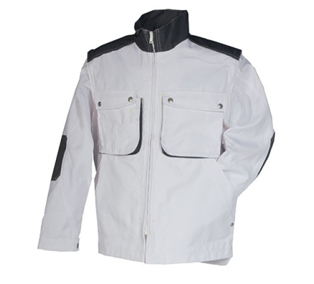 BLOUSON DE TRAVAIL CRAFT PEINTRE BLANC/GRIS