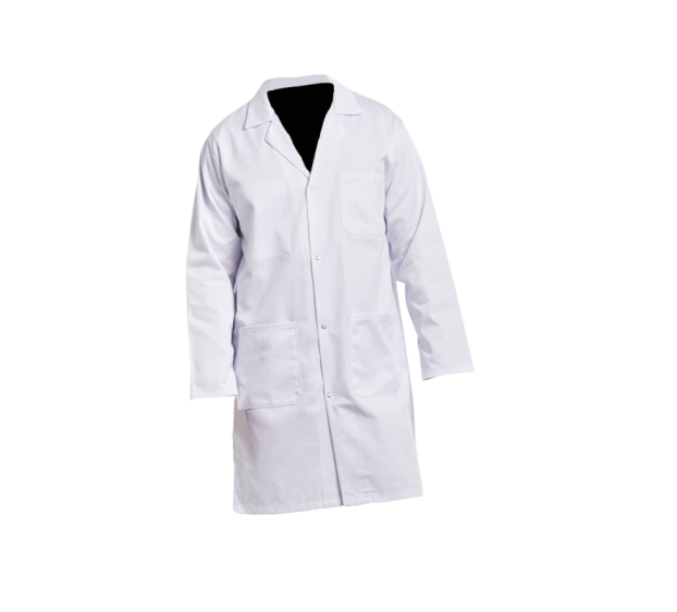 BLOUSE DE TRAVAIL HOMME 100 % COTON FERMETURE PRESSIONS BLANC