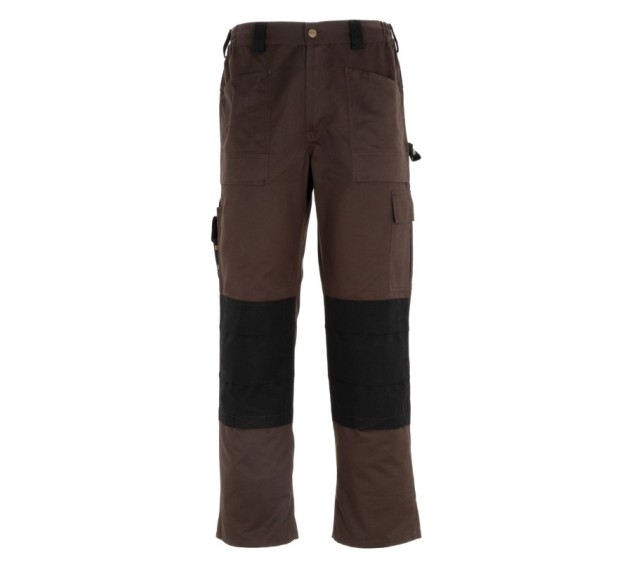 PANTALON DE TRAVAIL GRAFTER DUOTONE MARRON / NOIR 290G