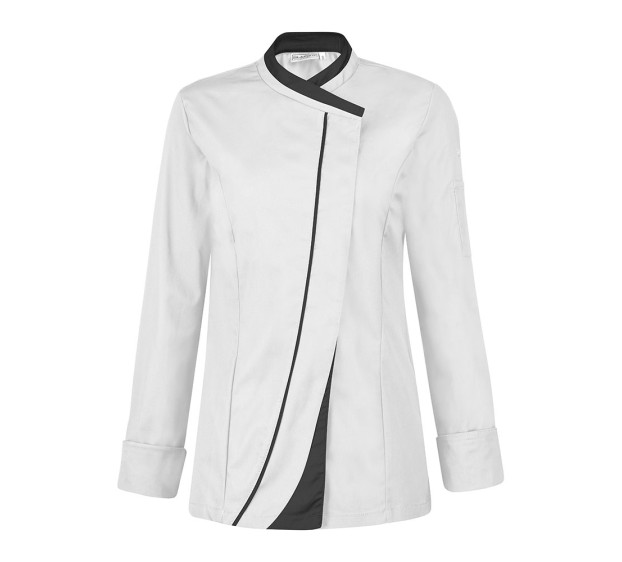 VESTE DE CUISINE FEMME CANELLE BLANC 