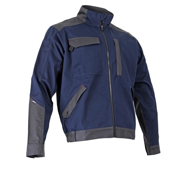 BLOUSON DE TRAVAIL BATTERIE BLEU FONCE/GRIS SOMBRE 