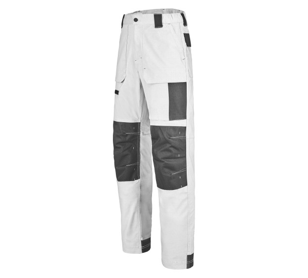 PANTALON DE TRAVAIL HOMME/FEMME ACCESS STRETCH BLANC/NOIR 