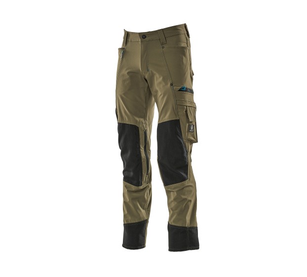 PANTALON DE TRAVAIL HOMME/FEMME ADVANCED AVEC POCHES GENOULLÈRES VERT MOUSSE T.66/C68