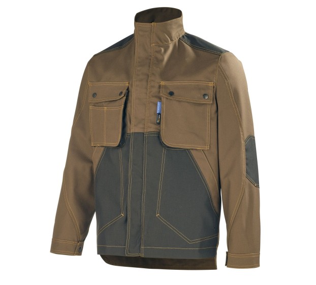 BLOUSON DE TRAVAIL CRAFT WORKER MARRON/NOIR T. 7