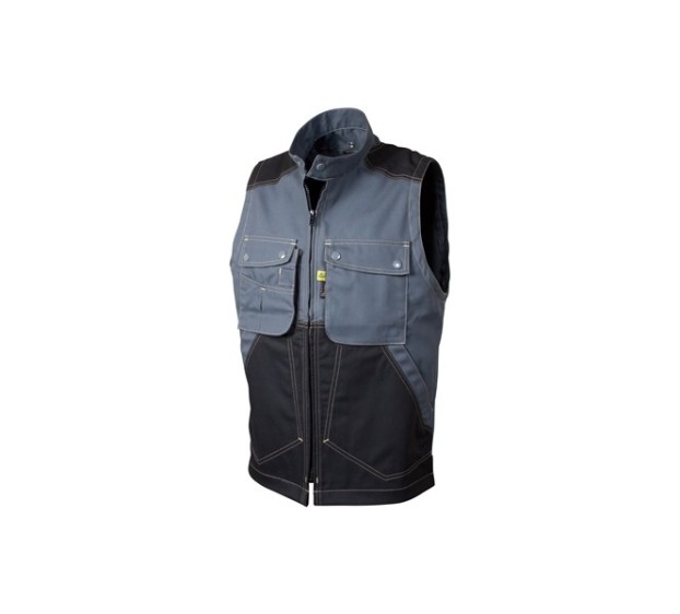 GILET DE TRAVAIL/BODYWARMER HOMME/FEMME CRAFT WORKER GRIS CONVOY/NOIR