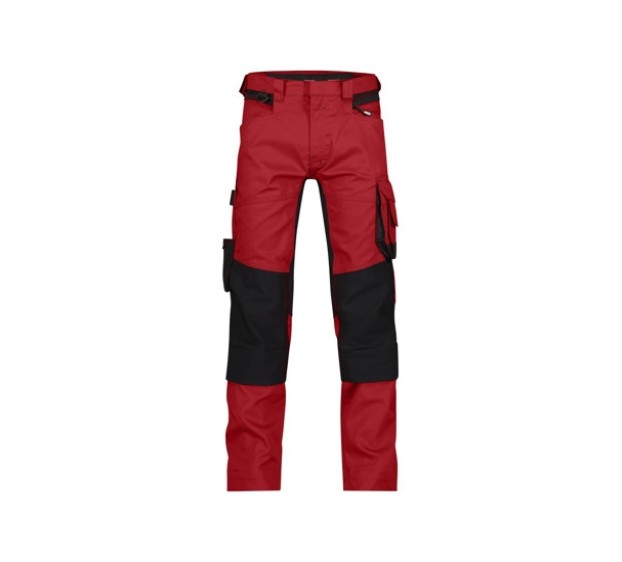 PANTALON DE TRAVAIL HOMME/FEMME DYNAX ROUGE/NOIR