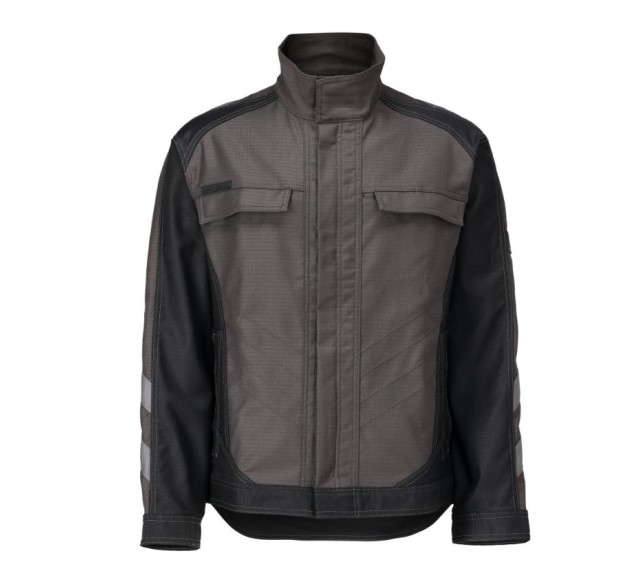 VESTE DE TRAVAIL HOMME/FEMME UNIQUE ANTHRACITE FONCE/NOIR 
