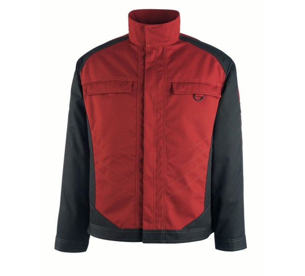 VESTE DE TRAVAIL HOMME/FEMME MAINZ ROUGE/NOIR T.3XL