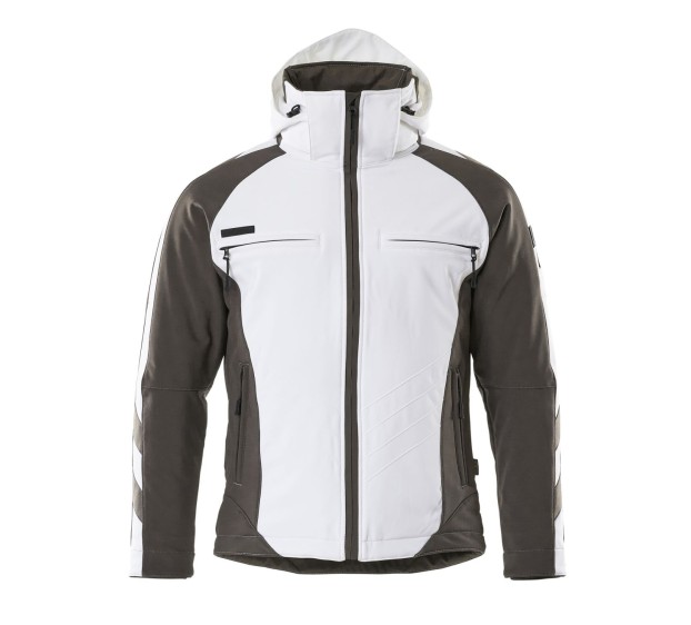 VESTE DE TRAVAIL HOMME/FEMME DARMSTADT BLANC/ANTHRACITE FONCE T.4XL