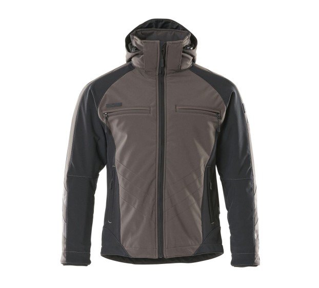 VESTE DE TRAVAIL HOMME/FEMME DARMSTADT ANTHRACITE FONCE/NOIR T.4XL