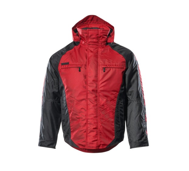 VESTE HIVER DE TRAVAIL HOMME/FEMME FRANKFURT ROUGE/NOIR T.4XL