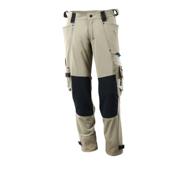 PANTALON DE TRAVAIL AVEC POCHES GENOULLÈRES ADVANCED SABLE T.61/C64