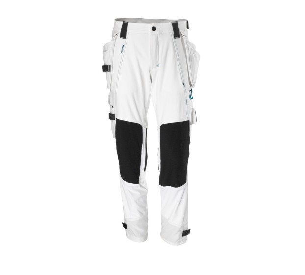 PANTALON DE TRAVAIL AVEC POCHES GENOULLÈRES FLOTTANTES ADVANCED BLANC T.61/C64