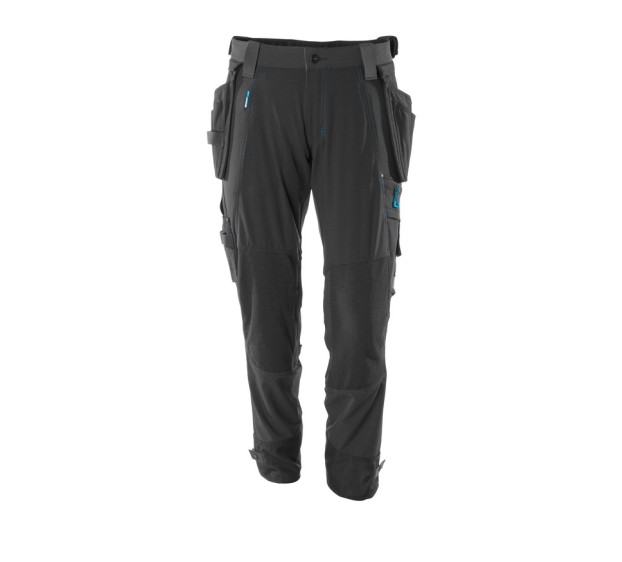 PANTALON DE TRAVAIL AVEC POCHES GENOULLÈRES FLOTTANTES ADVANCED NOIR T.61/C64