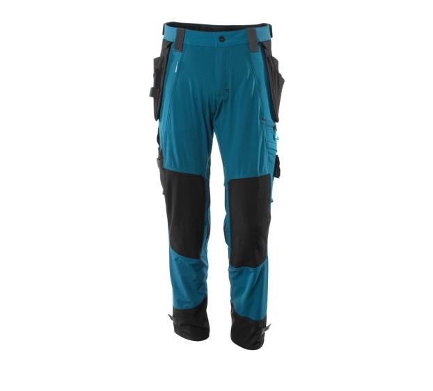 PANTALON DE TRAVAIL AVEC POCHES GENOULLÈRES FLOTTANTES ADVANCED BLEU PETROLE T.64/C66